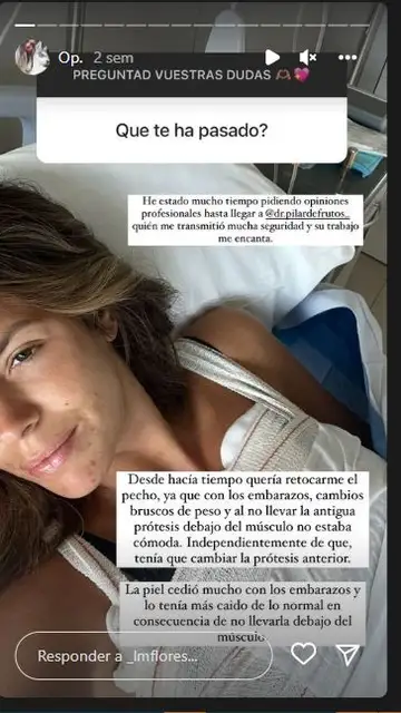 Storie de Instagram de Laura Matamoros Storie de Instagram de Laura Matamoros