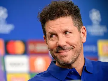 Simeone en rueda de prensa antes del partido de Champions Simeone en rueda de prensa antes del partido de Champions