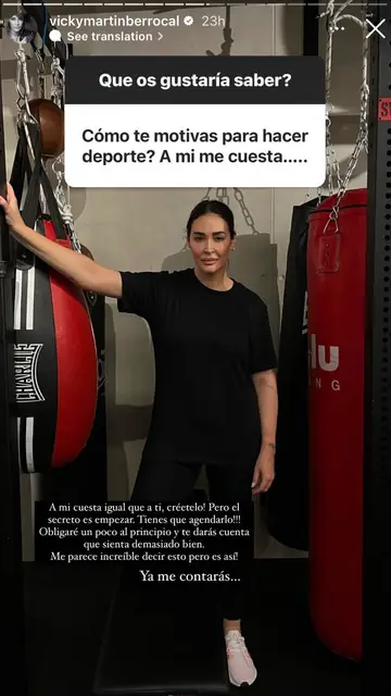 Vicky Martín Berrocal explica cómo hace para motivarse con el deporte Vicky Martín Berrocal explica cómo hace para motivarse con el deporte