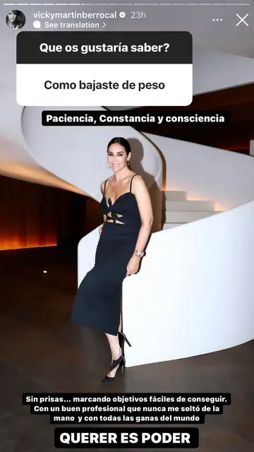 Vicky Martín Berrocal revela cómo bajó de peso Vicky Martín Berrocal revela cómo bajó de peso