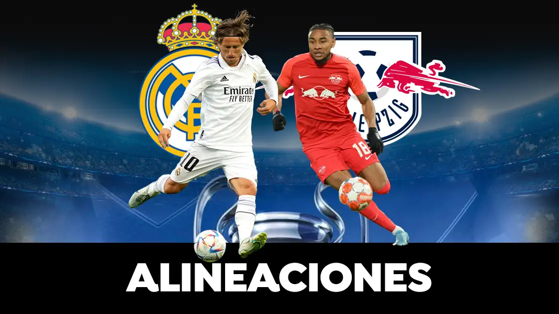 Alineación del Real Madrid ante el Leipzig en la Champions League Alineación del Real Madrid ante el Leipzig en la Champions League