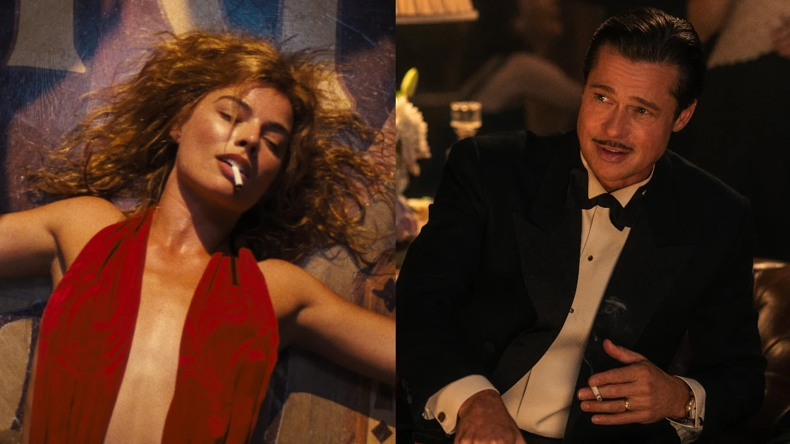 Margot Robbie y Brad Pitt en 'Babylon' Margot Robbie y Brad Pitt en 'Babylon'