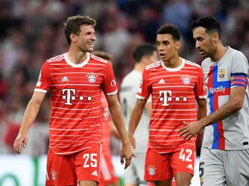 Thomas Müller, en el partido ante el Barcelona Thomas Müller, en el partido ante el Barcelona