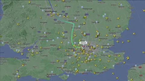 El último vuelo de la reina Isabel II El último vuelo de la reina Isabel II