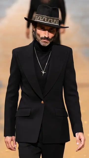 Leiva en el desfile de Gabriela Hearst en la semana de la moda de Nueva York Leiva en el desfile de Gabriela Hearst en la semana de la moda de Nueva York