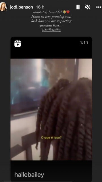 Mensaje de apoyo de la anterior Ariel a Halle Bailey