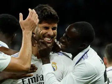 Marco Asensio celebra su gol contra el Leipzig Marco Asensio celebra su gol contra el Leipzig