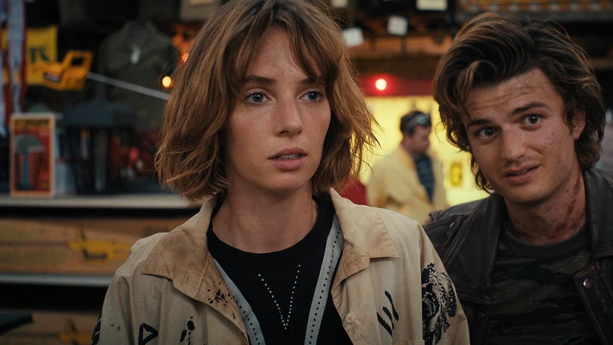Maya Hawke y Joe Keery en 'Stranger Things' Maya Hawke y Joe Keery en 'Stranger Things'
