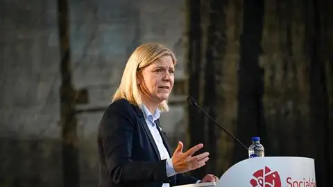 La primera ministra de Suecia, Magdalena Andersson La primera ministra de Suecia, Magdalena Andersson