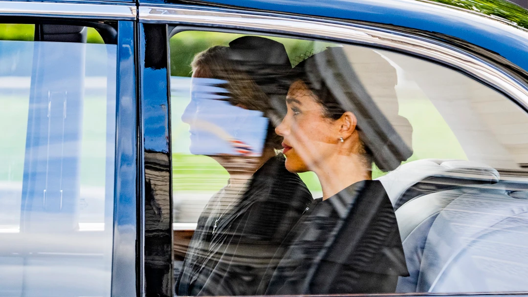 La princesa Meghan con joyas de Isabel II