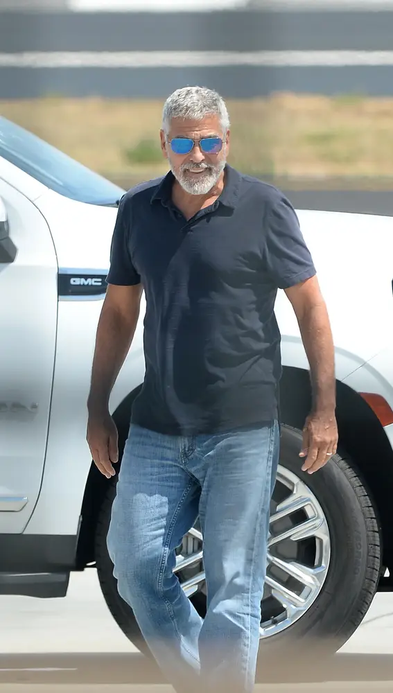 George Clooney a su llegada a Los Ángeles