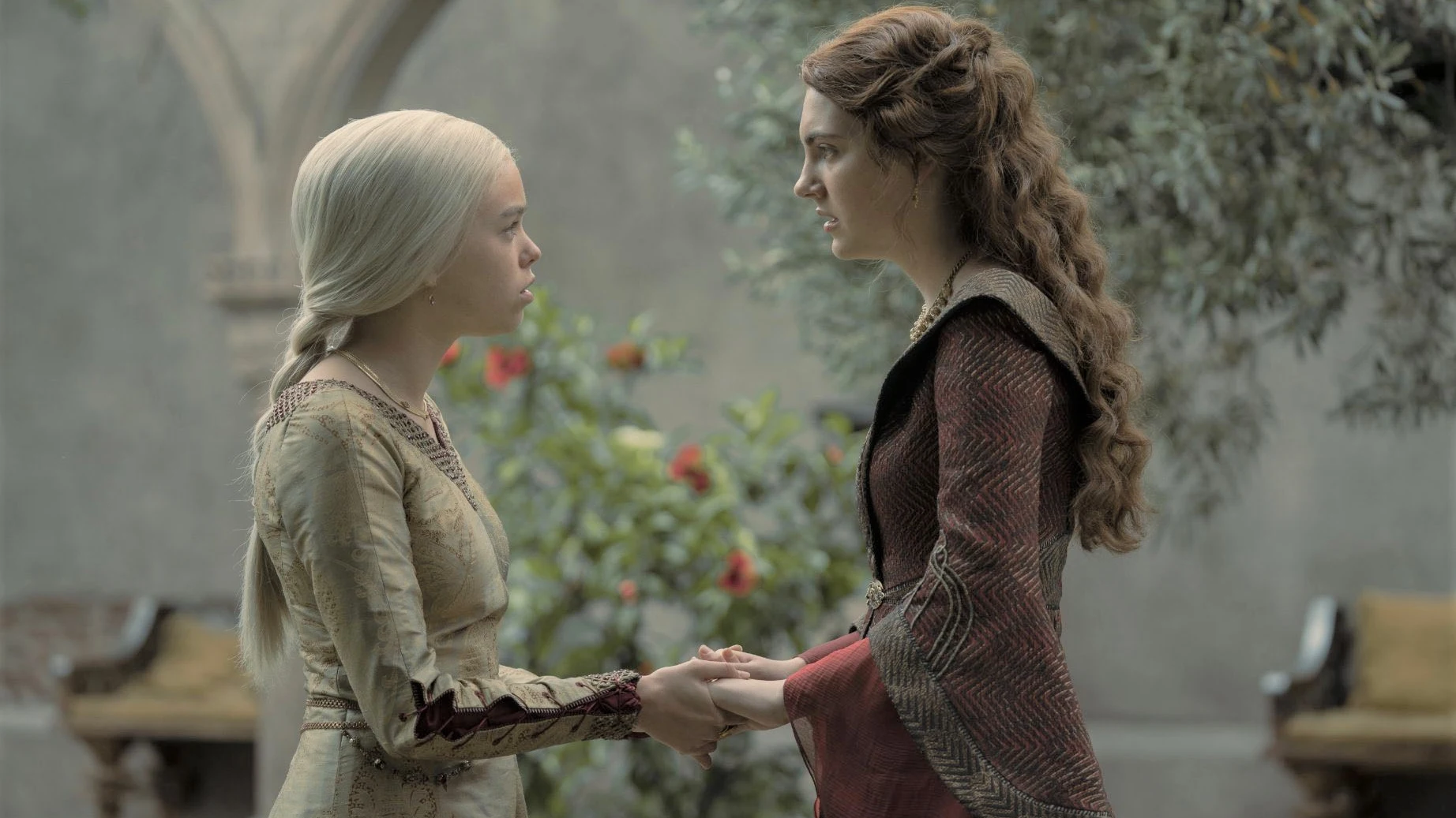 Rhaenyra y Alicent en 'La Casa del Dragón'