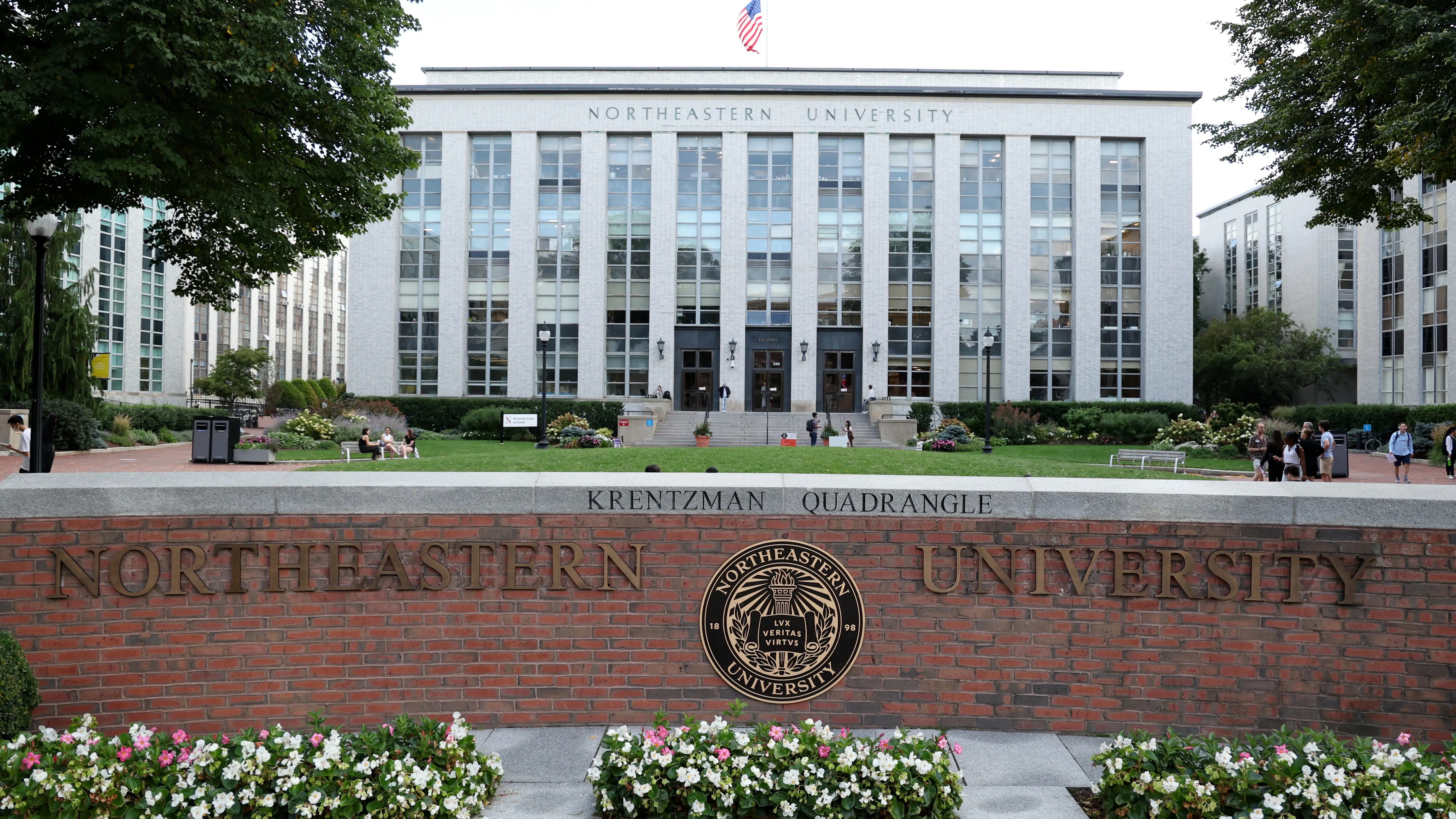 El campus de la Universidad Northeastern en Boston, Massachusetts El campus de la Universidad Northeastern en Boston, Massachusetts