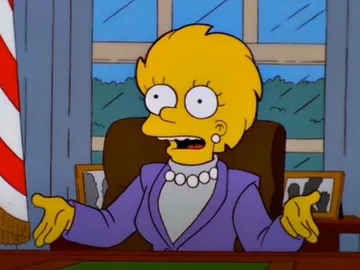 Lisa Simpson como presidenta de los EE.UU. Lisa Simpson como presidenta de los EE.UU.