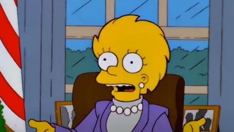 Lisa Simpson como presidenta de los EE.UU.
