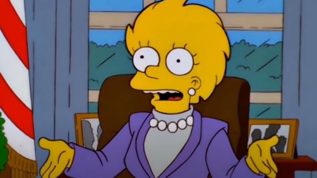 Lisa Simpson como presidenta de los EE.UU.
