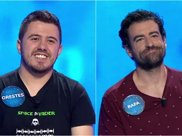 Orestes y Rafa ponen 'El Rosco' al rojo vivo: el bote, a punto de caer en 'Pasapalabra' Orestes y Rafa ponen 'El Rosco' al rojo vivo: el bote, a punto de caer en 'Pasapalabra'