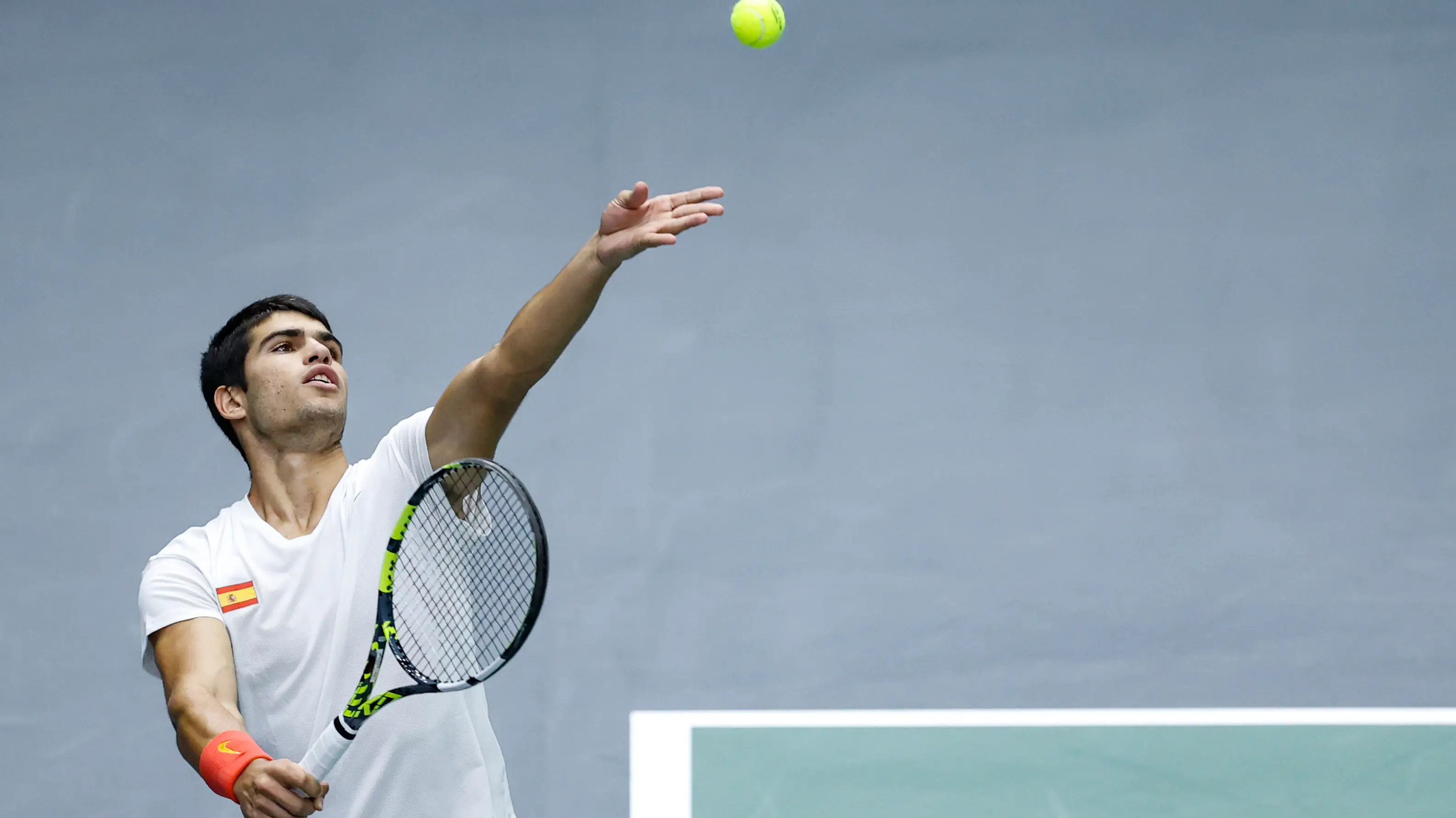 Carlos Alcaraz - F&eacute;lix Auger-Aliassime: Resultado y resumen del partido de tenis de la Copa Davis, en directo