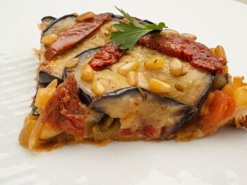 Recet&oacute;n de Argui&ntilde;ano: tarta tatin de berenjena y pisto