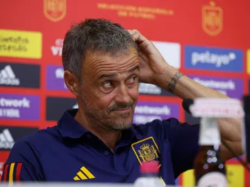 Luis Enrique, en rueda de prensa Luis Enrique, en rueda de prensa