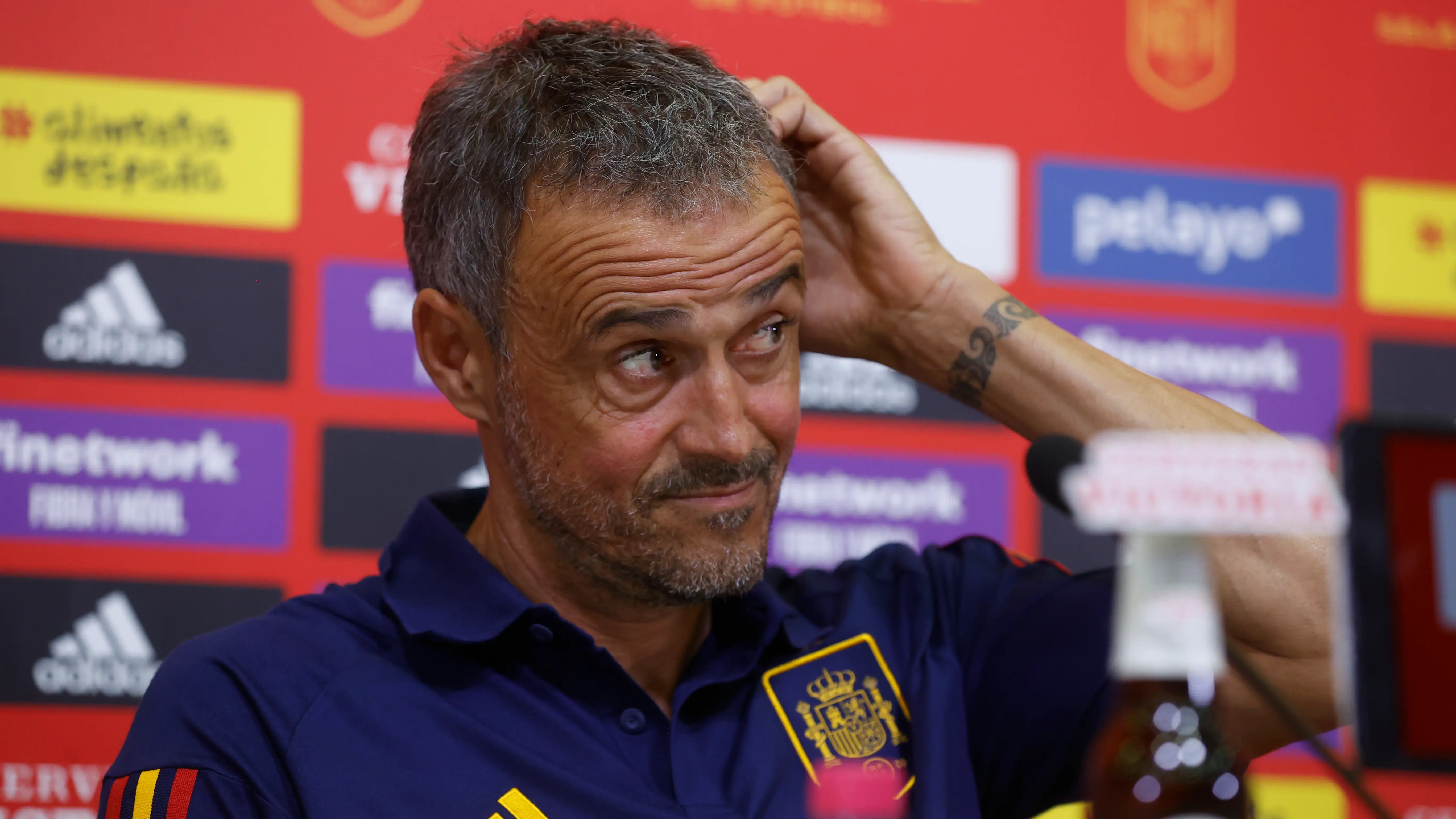 Luis Enrique, en rueda de prensa Luis Enrique, en rueda de prensa