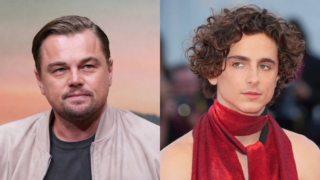 Timothée Chalamet y Leonardo DiCaprio