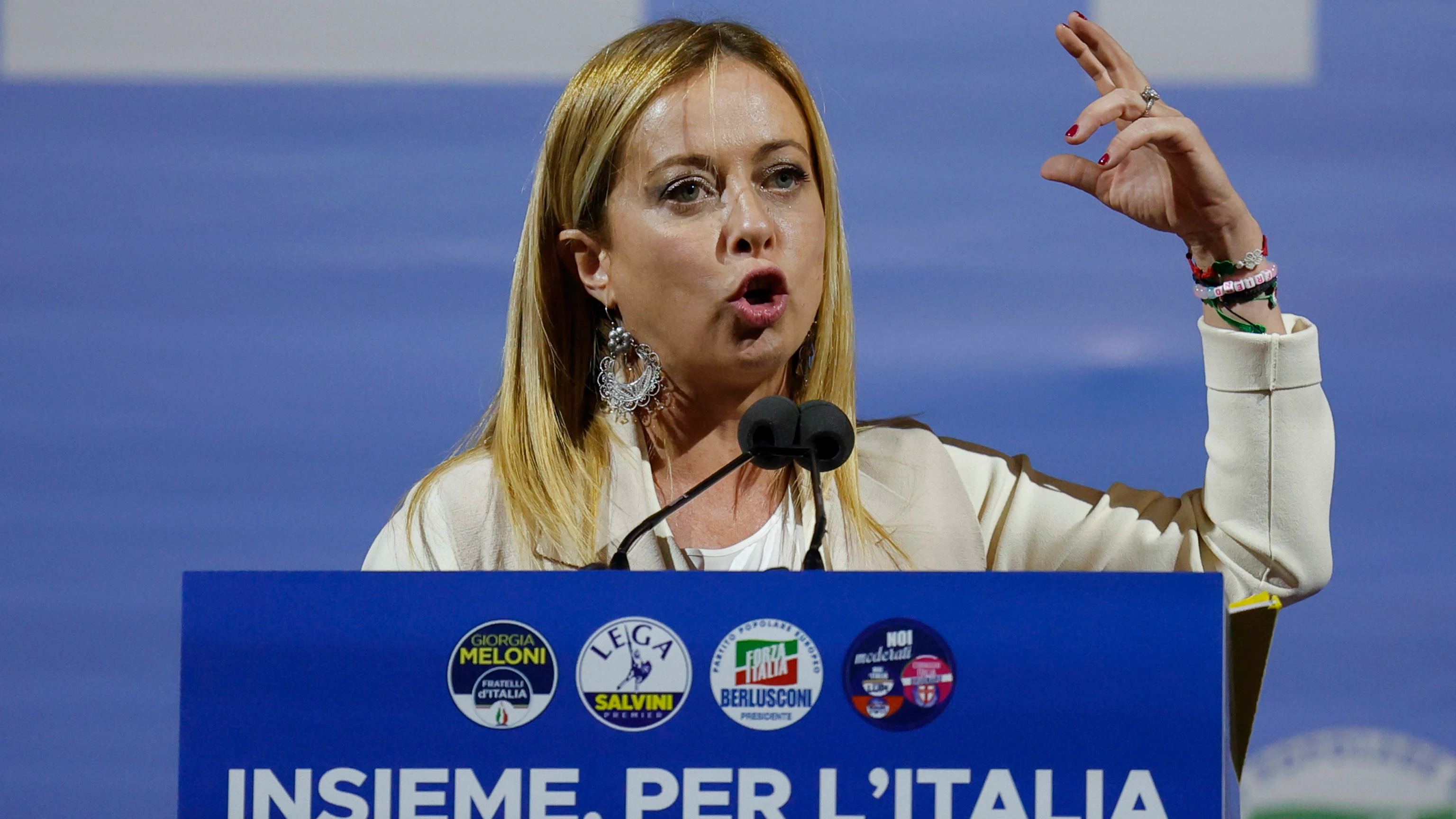 La líder de Fratelli d´Italia, Giorgia Meloni La líder de Fratelli d´Italia, Giorgia Meloni