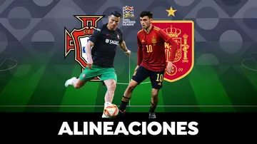 Alineación de España ante Portugal en la UEFA Nations League