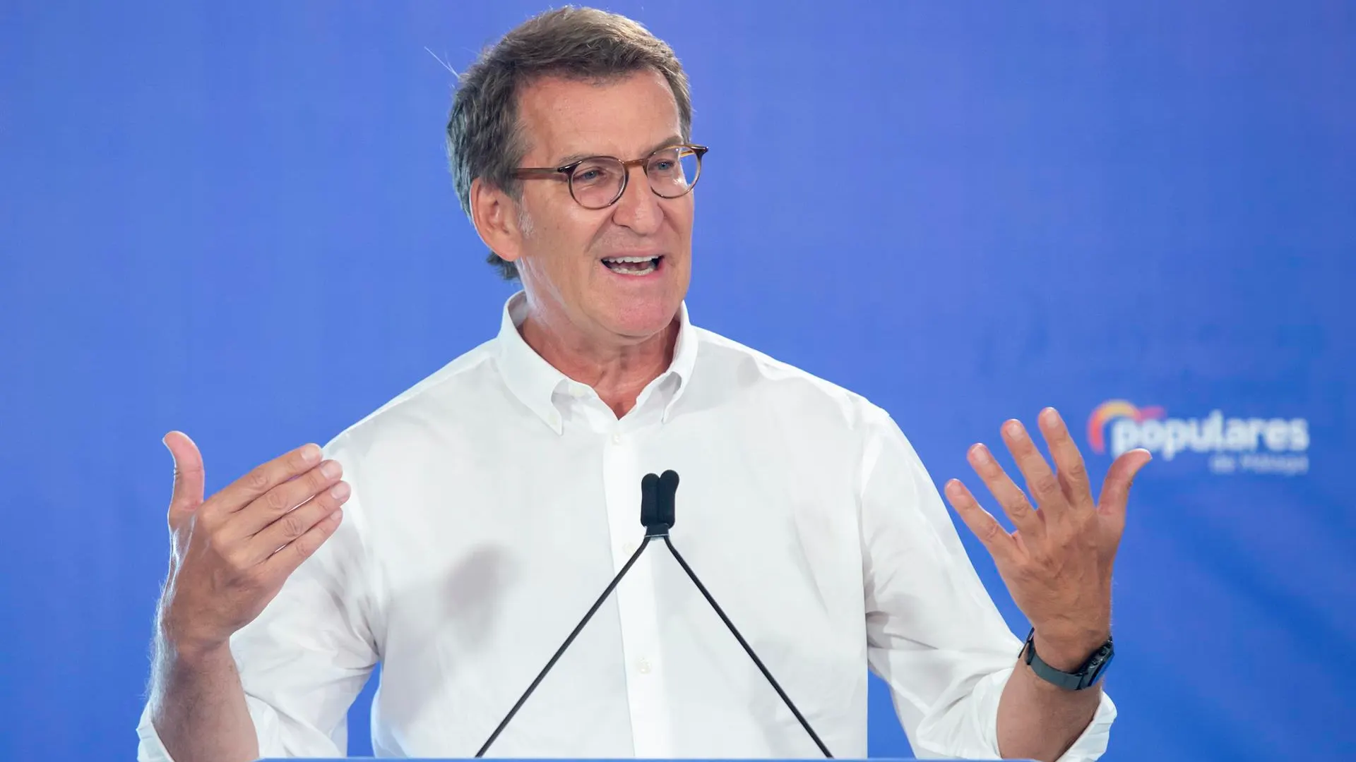 Alberto N&uacute;&ntilde;ez Feij&oacute;o, presidente del PP