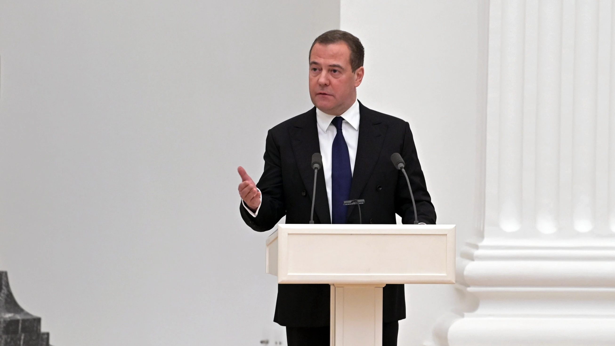El expresidente y n&uacute;mero dos del Consejo de Seguridad Nacional de Rusia, Dmitri Medv&eacute;dev
