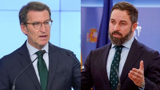N&uacute;&ntilde;ez Feij&oacute;o y Santiago Abascal