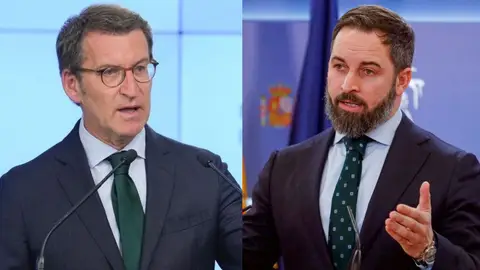 Núñez Feijóo y Santiago Abascal Núñez Feijóo y Santiago Abascal