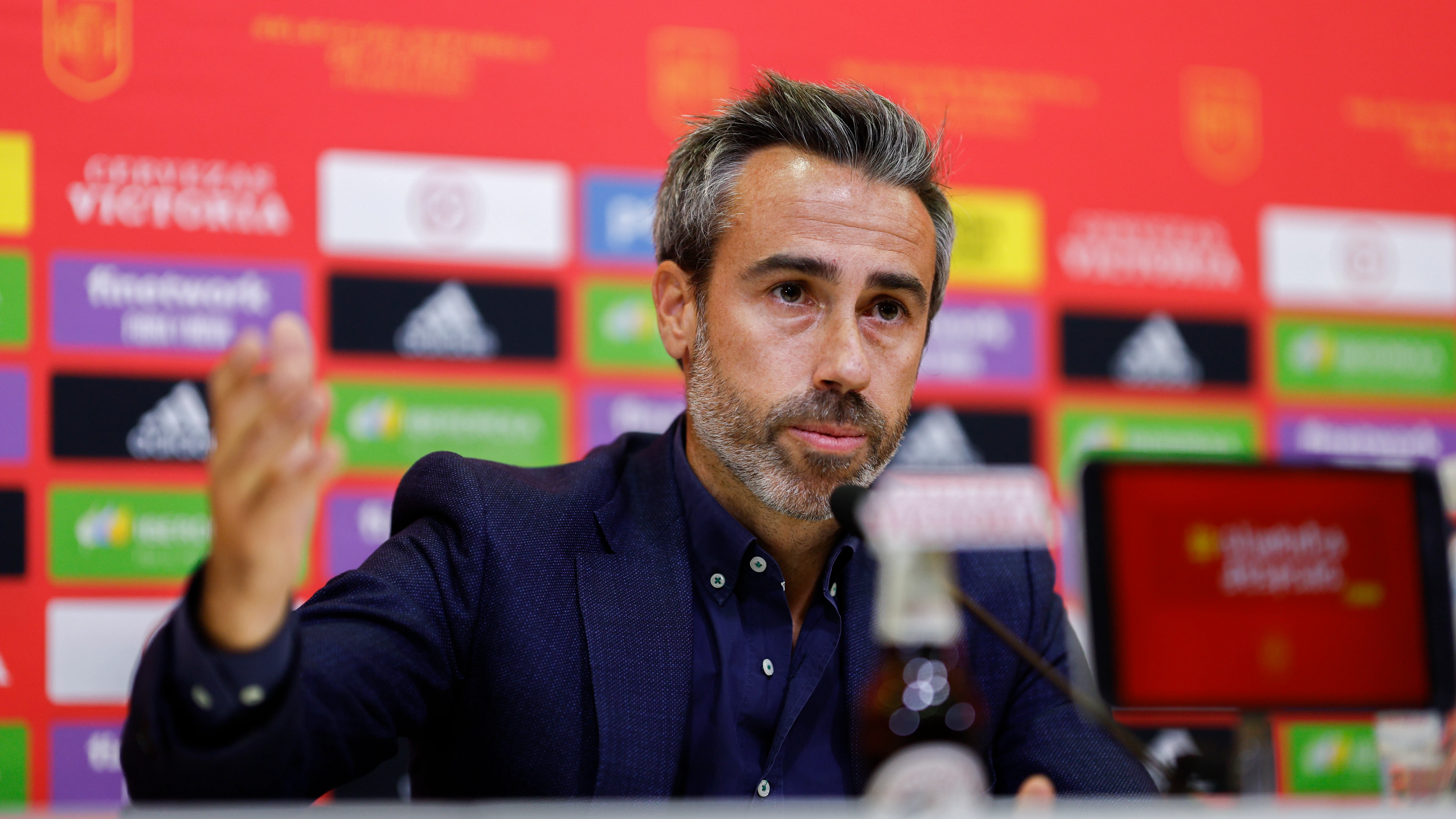 El seleccionador nacional de fútbol femenino, Jorge Vilda, en rueda de prensa El seleccionador nacional de fútbol femenino, Jorge Vilda, en rueda de prensa