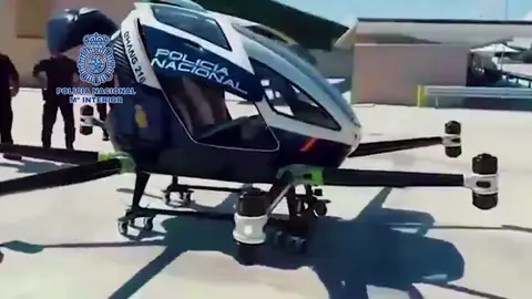 El 'megadron' de la Policía Nacional El 'megadron' de la Policía Nacional