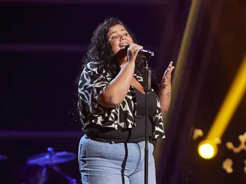 Sara Guadalupe, desbordante de felicidad al entrar en el último momento en ‘La Voz’ Sara Guadalupe, desbordante de felicidad al entrar en el último momento en ‘La Voz’
