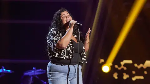 Sara Guadalupe, desbordante de felicidad al entrar en el último momento en ‘La Voz’ Sara Guadalupe, desbordante de felicidad al entrar en el último momento en ‘La Voz’