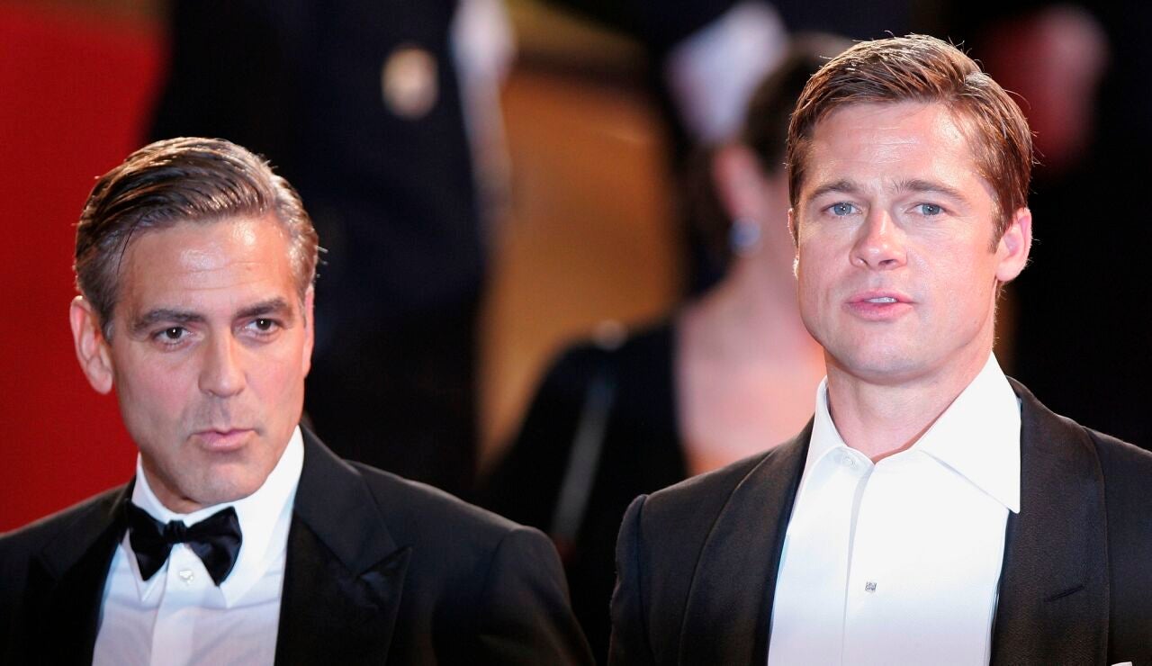 George Clooney y Brad Pitt 
