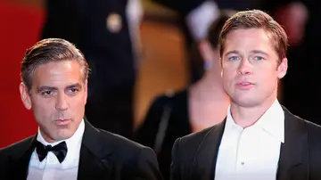 George Clooney y Brad Pitt 