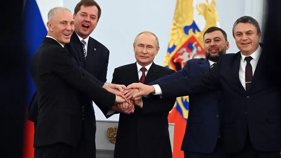 Vladímir Putin celebra la anexión de cuatro regiones rusas Vladímir Putin celebra la anexión de cuatro regiones rusas