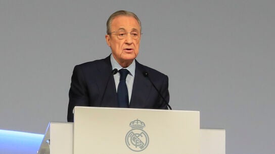 Florentino P&eacute;rez en un acto del Real Madrid