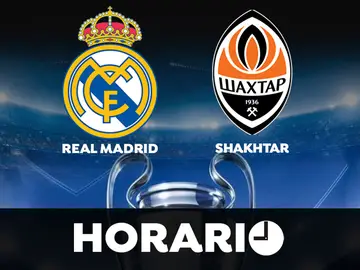 Real Madrid - Shakhtar: horario y dónde ver el partido de la Champions League Real Madrid - Shakhtar: horario y dónde ver el partido de la Champions League