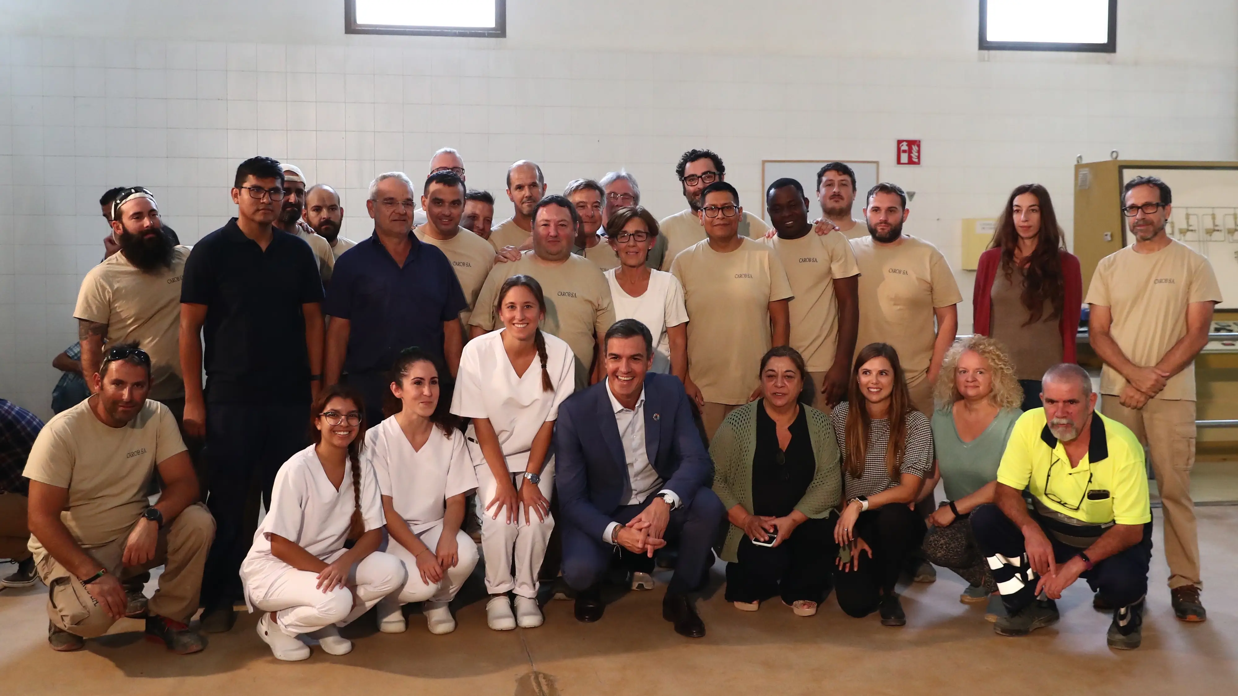 Pedro Sánchez visita a los trabajadores de la empresa mallorquina Carob Pedro Sánchez visita a los trabajadores de la empresa mallorquina Carob