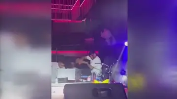 Imagen de la pelea en la discoteca de Santa Cruz de Tenerife