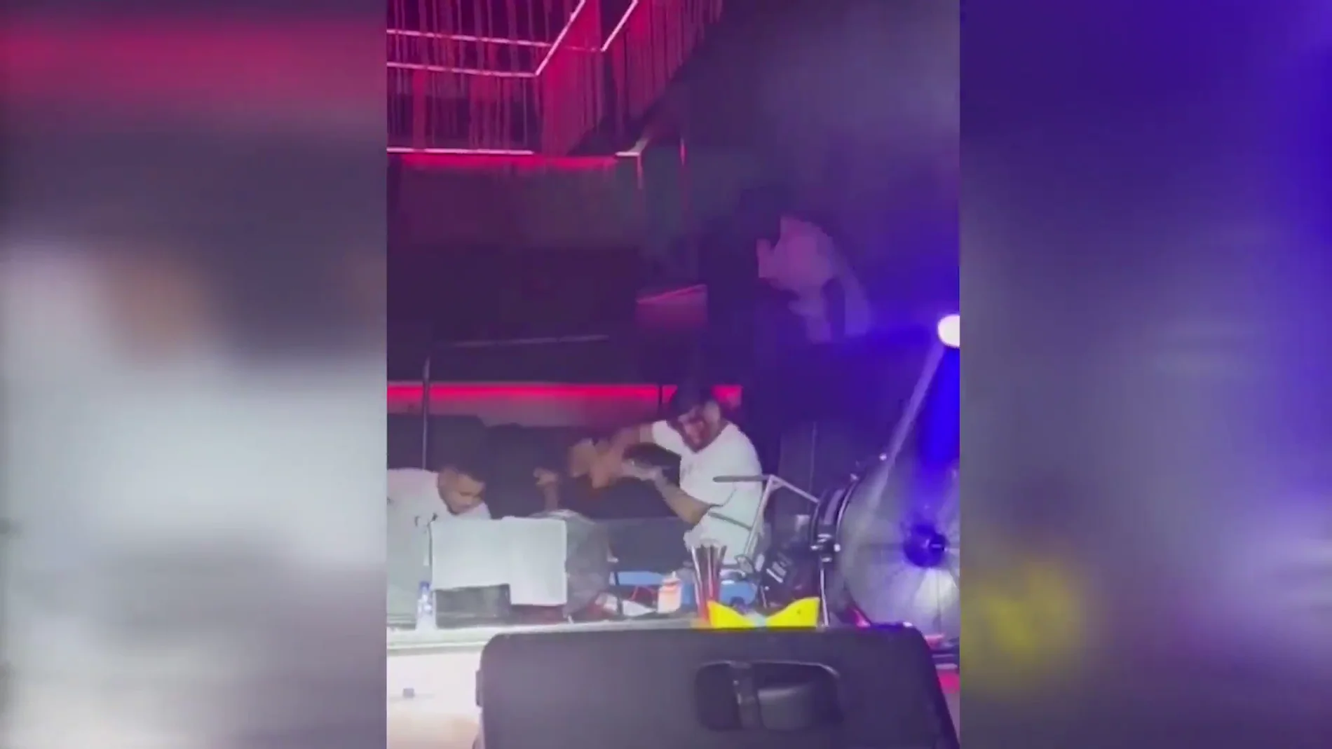 Imagen de la pelea en la discoteca de Santa Cruz de Tenerife