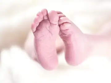 Imagen de los pies de un bebé Imagen de los pies de un bebé