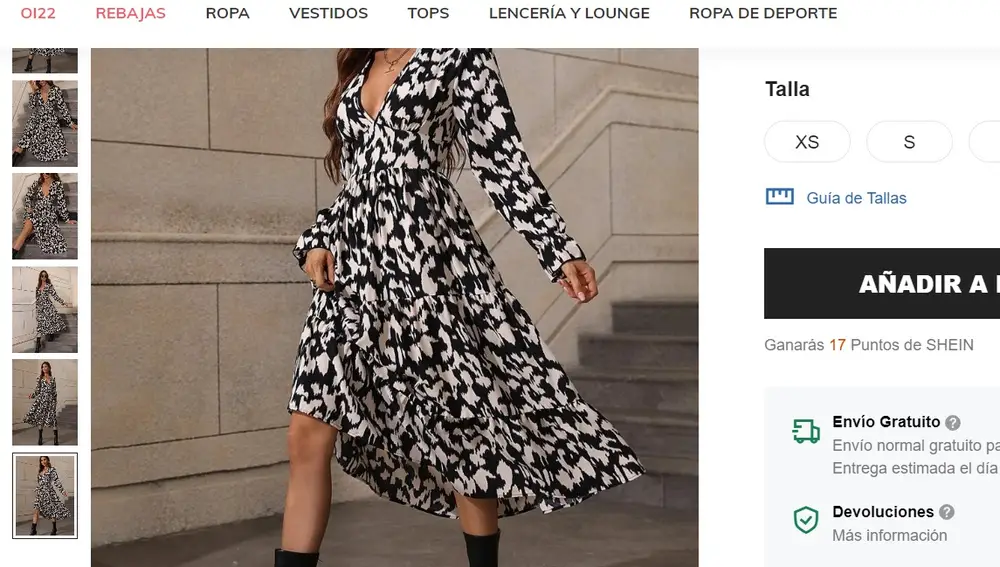 Vestido estampado