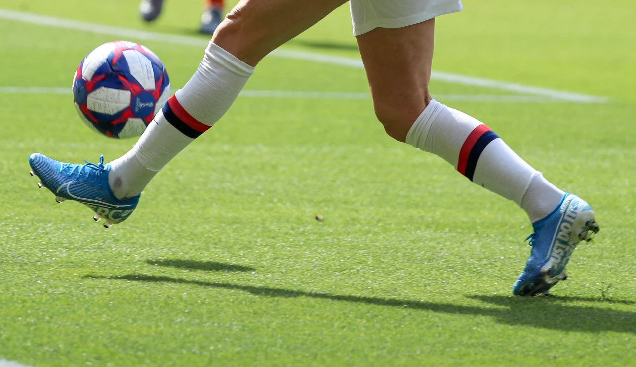 Una jugadora de fútbol en una imagen de archivo