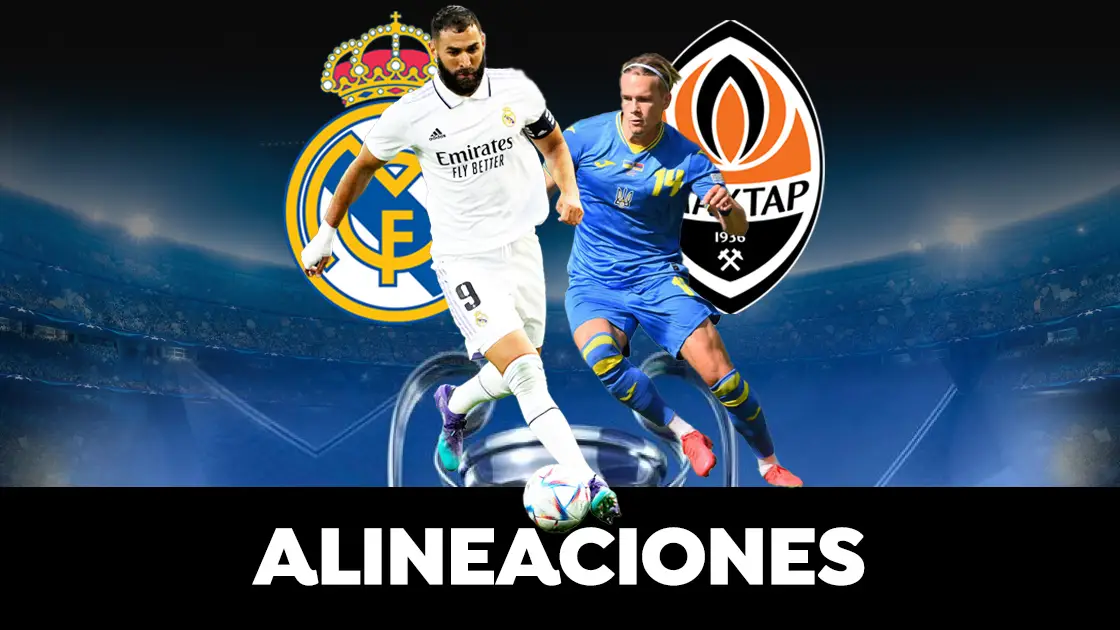 Alineación del Real Madrid ante el Shakhtar Donetsk en la Champions Alineación del Real Madrid ante el Shakhtar Donetsk en la Champions