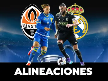 Alineación del Real Madrid ante el Shakhtar Donetsk en la Champions Alineación del Real Madrid ante el Shakhtar Donetsk en la Champions