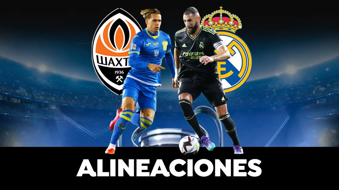 Alineaci&oacute;n del Real Madrid ante el Shakhtar Donetsk en la Champions